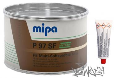 MIPA P97SF - Soft-Multispachtel, styrolfrei, inkl. Härter, 1kg Dose